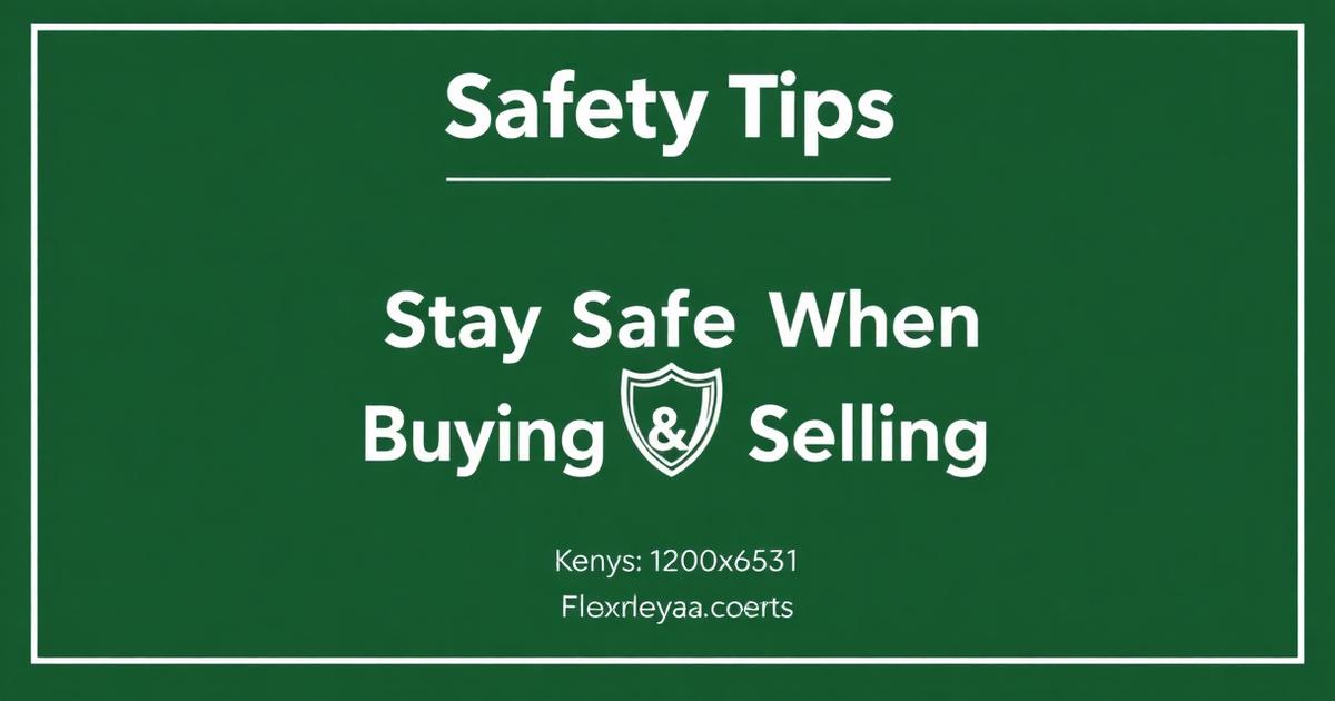 Online Buying & Selling Safety Tips in Kenya
